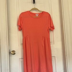 LuLaRoe Vibrant Coral dress